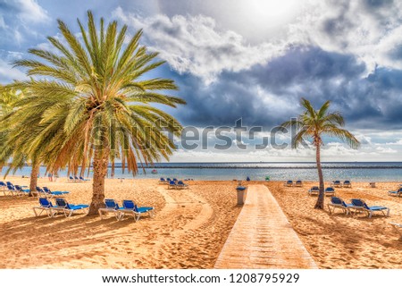 Las teresitas beach, Tenerife, Canary Islands, Spain