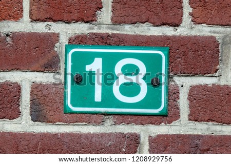 House numbers from France, Belguim, Sweden, Denmark, Finland and St Petersburg
