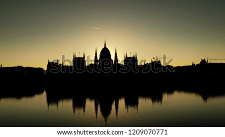 Budapest Danube Silhouette