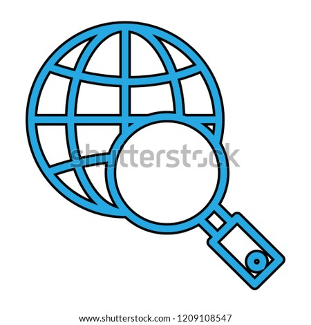 World Search  Vector Icon Royalty-Free Stock Photo #1209108547