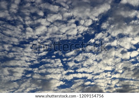 Beautiful cloud pattern on the sky, background
