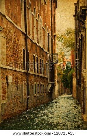 Stylized photo of Grand Canal in Venice