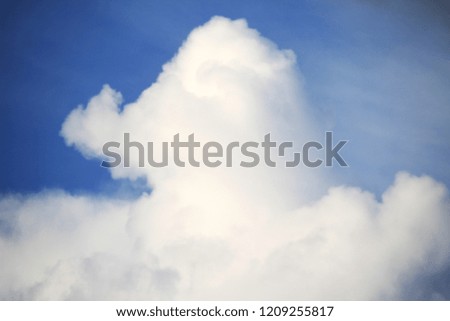 Different type of clouds on a bright day.Blue sky,white cloud and beautiful white clean.