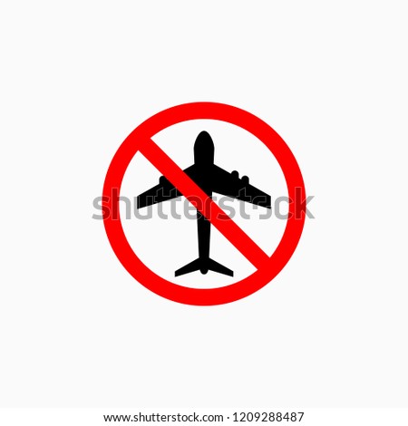 no airplane icon, no flying vector