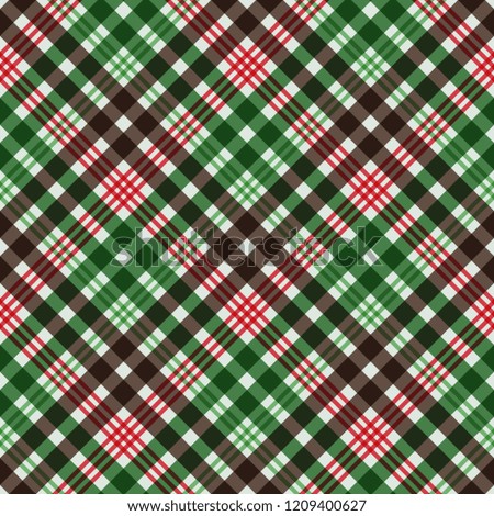 Plaid Seamless Pattern - Plaid design for Christmas holiday