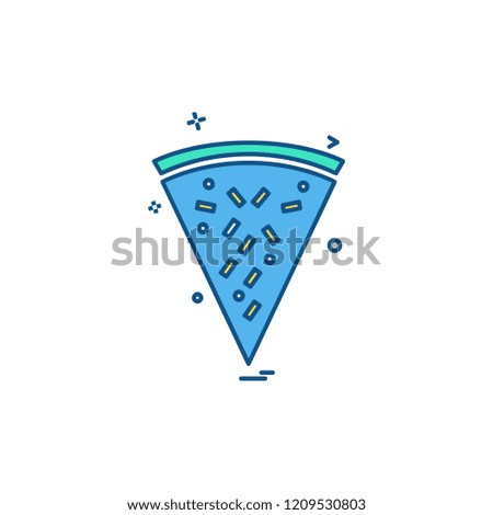 Pizza icon design vector