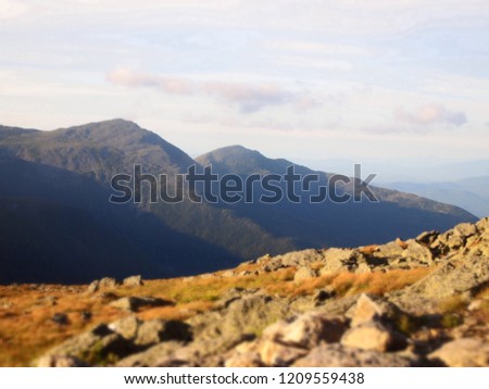 A mountain landscape