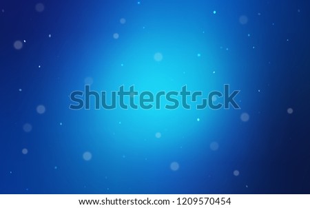 Light BLUE vector template with circles. Blurred bubbles on abstract background with colorful gradient. Pattern can be used as texture of wallpapers.
