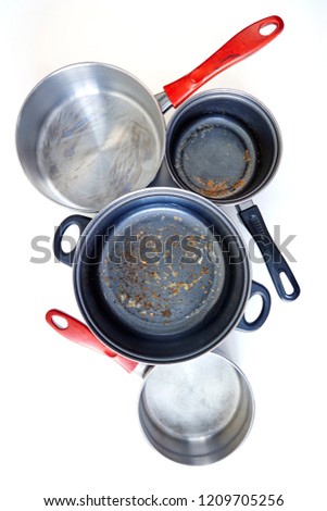 A studio photo of pots and pans