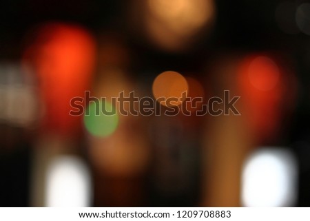 Blurred background Streets of the night