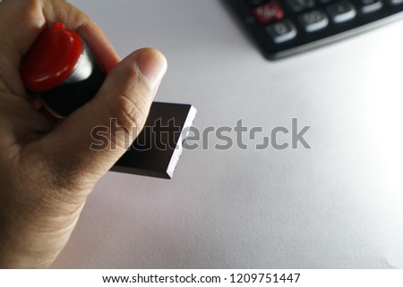 Rubber stamp for office purpose