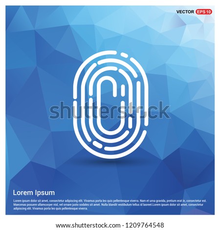 Fingerprint App icon - Free vector icon
