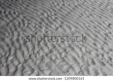 Ripple mark at the sand on the beach