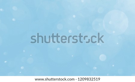 bubble water bokeh abstract background with blue color