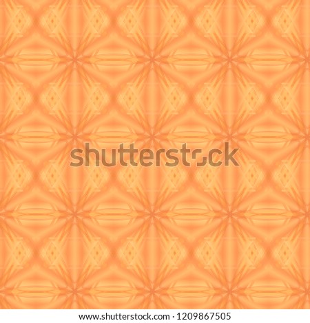 Seamless Oriental geometric pattern. Orange background.
