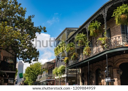 The French Quarter in New Orleans, Louisiana