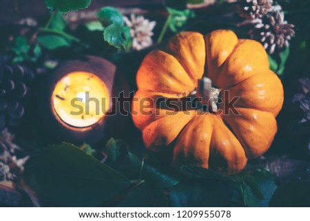 The pumpkins background use for Halloween party and business