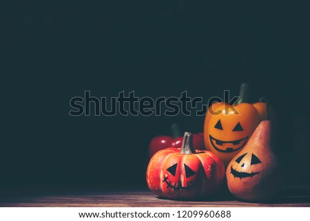 The Halloween background and decoration for party and business