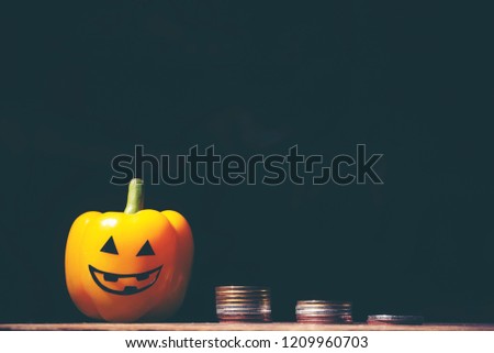 The Halloween background and decoration for party and business