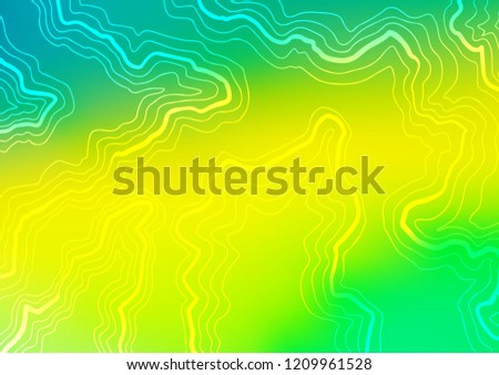Light Green, Yellow vector template with lava shapes. Brand new colored illustration in marble style with gradient. New composition for your brand book.
