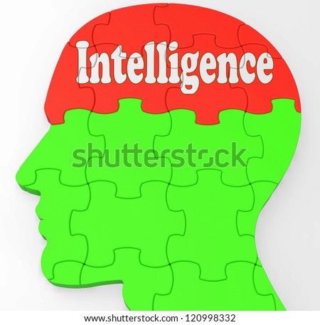 Intelligence Brain Showing Knowledge Information And Education