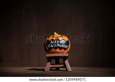 The Halloween background and decoration using for template and business