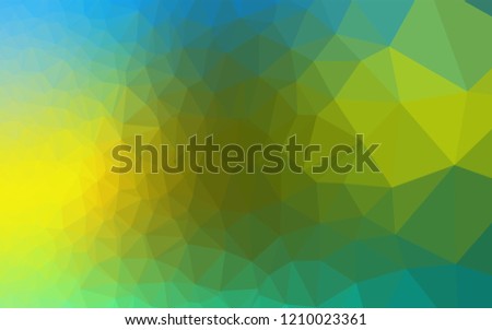 Dark Blue, Yellow vector abstract mosaic backdrop. Brand new colored illustration in blurry style with gradient. A completely new design for your business.