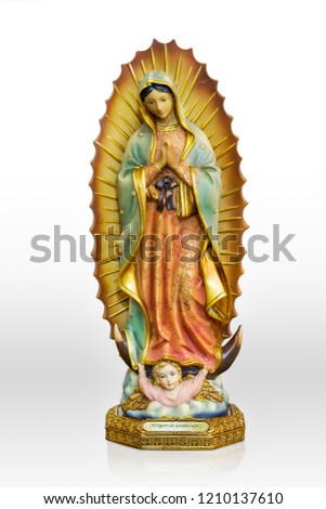 Our lady of guadalupe isolated Royalty-Free Stock Photo #1210137610