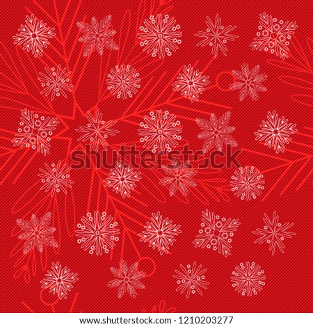 Snowflakes winter. Vector background. Seamless ornament 03