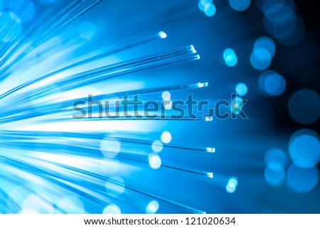  Blue fiber optic background. Royalty-Free Stock Photo #121020634
