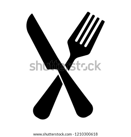 fork and knife icon isolated vector