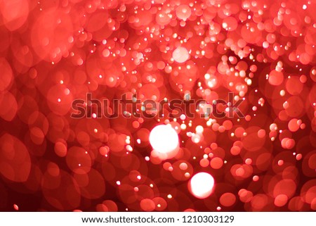 Abstract bokeh on red background