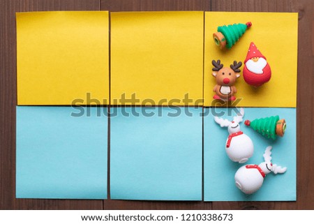 Cute Christmas Ornaments on Post-it paper