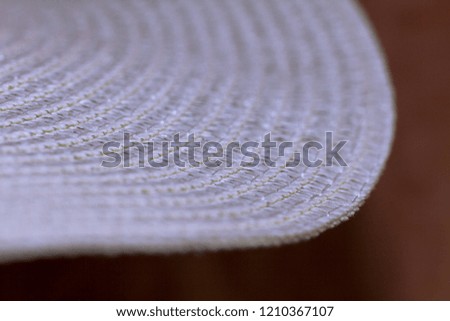 Texture of wicker white hat