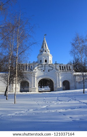Moscow. Beautiful winter landscape.
