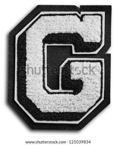 Photograph of School Sports Letter - Black and White G