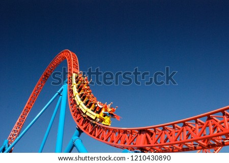 Life is a roller coaster Royalty-Free Stock Photo #1210430890