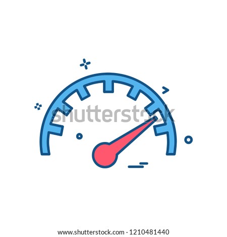 Meter icon design vector