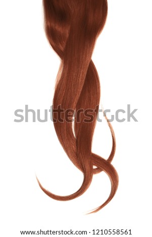 Henna natural hair, isolated on a white background 