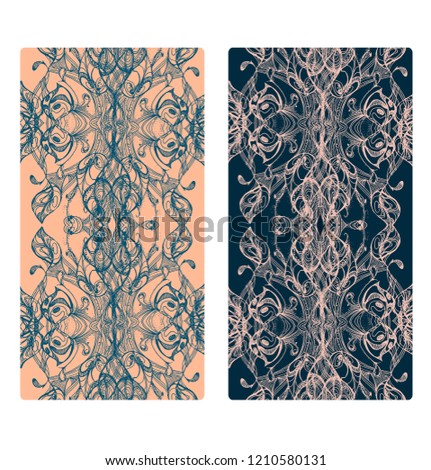 vector design, lace ornament, seamless background, banner, textile, hand drawing