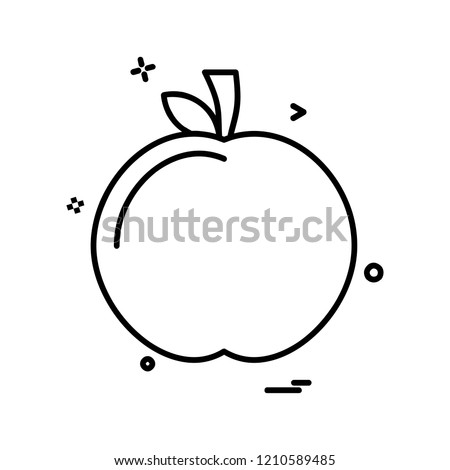 Fruits icon design vector 