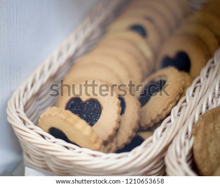 tasty cookies in the basket