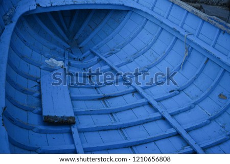 scenic view of boat hull