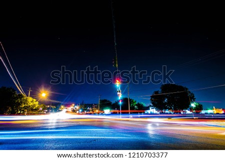 night photography trails