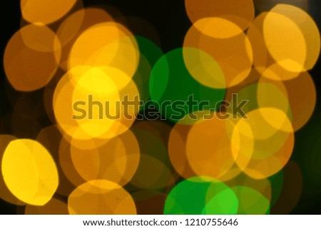 Beautiful bokeh lights, blurry abstract background.