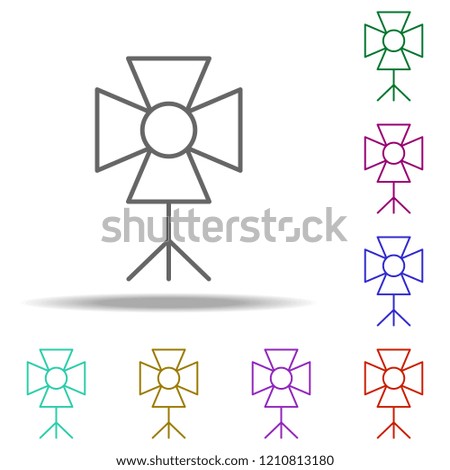 reflection light icon. Elements of photography in multi color style icons. Simple icon for websites, web design, mobile app, info graphics