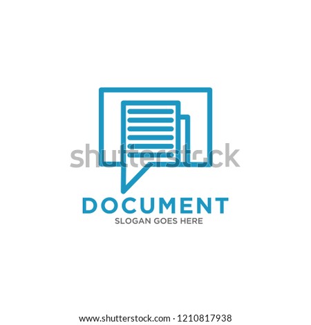 chat document logo design