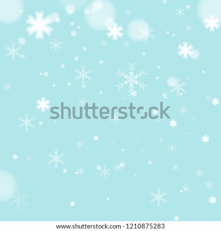 Christmas light background with snowflakes. Vector illustration Eps 10.Blur,Abtract.