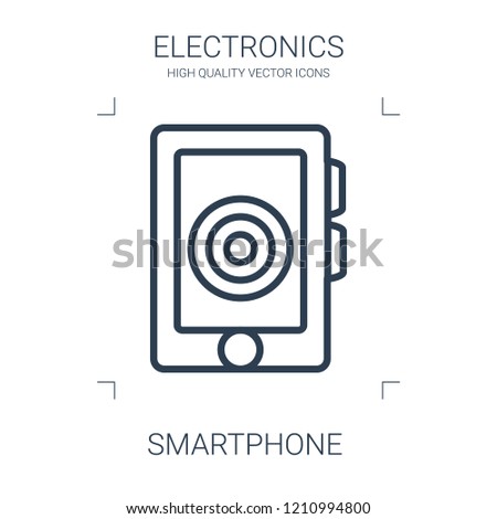 smartphone icon. high quality line smartphone icon on white background. from electronics collection flat trendy vector smartphone symbol. use for web and mobile