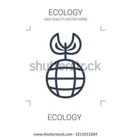 ecology icon. high quality line ecology icon on white background. from ecology collection flat trendy vector ecology symbol. use for web and mobile